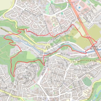Itinéraire Saint-Brieuc Plérin, distance, dénivelé, altitude, carte, profil, trace GPS