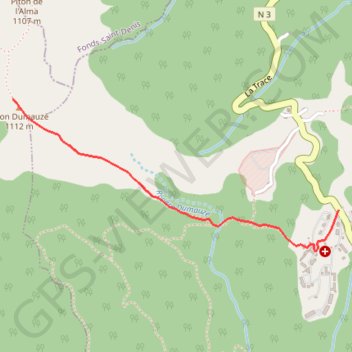 Itinéraire Piton Dumauzé, distance, dénivelé, altitude, carte, profil, trace GPS
