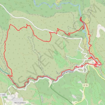 Itinéraire Minerve-Ponts naturels-Le Cesse-Dolmens des Lacs-Le Briant (..., distance, dénivelé, altitude, carte, profil, trace GPS