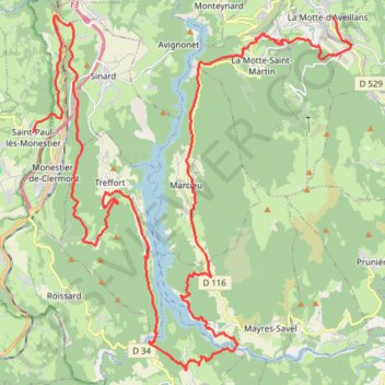 Itinéraire Matheysine 2 bis-20066621, distance, dénivelé, altitude, carte, profil, trace GPS