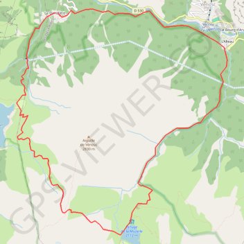 Itinéraire col du vallon, distance, dénivelé, altitude, carte, profil, trace GPS