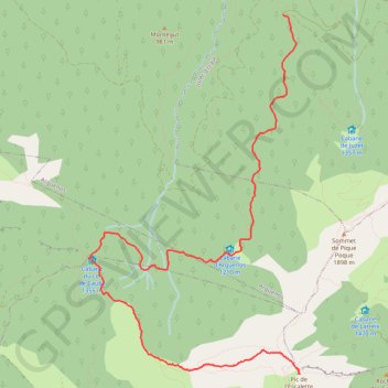 Itinéraire Pic de l'Escalette depuis Juzet-d'Izaut, distance, dénivelé, altitude, carte, profil, trace GPS