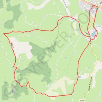 Itinéraire Saint-Symphorien-de-Lay - Le circuit des Ponts de Pierres, distance, dénivelé, altitude, carte, profil, trace GPS