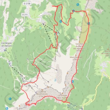 Itinéraire Les balcons Est du Vercors sur deux jours, distance, dénivelé, altitude, carte, profil, trace GPS