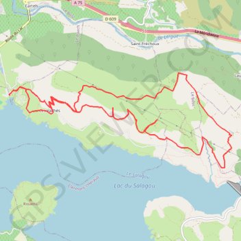 Itinéraire Capitelles de l'Auverne, distance, dénivelé, altitude, carte, profil, trace GPS