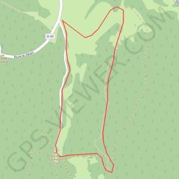 Itinéraire Circuit raquette balisé de la pointière, distance, dénivelé, altitude, carte, profil, trace GPS