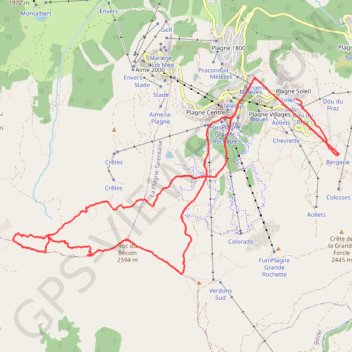 Itinéraire Roc du Bécoin, pas des brebis, distance, dénivelé, altitude, carte, profil, trace GPS
