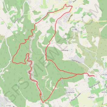 Itinéraire Gorges de Véroncle, distance, dénivelé, altitude, carte, profil, trace GPS