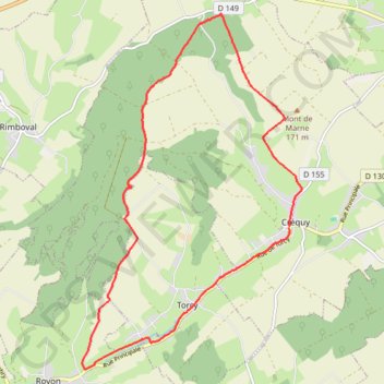 Itinéraire 62-160, distance, dénivelé, altitude, carte, profil, trace GPS