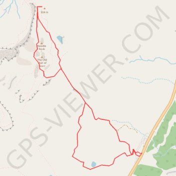 Itinéraire The Old Man of Storr, distance, dénivelé, altitude, carte, profil, trace GPS