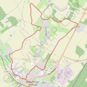Itinéraire Le Fossé Cagnu, distance, dénivelé, altitude, carte, profil, trace GPS