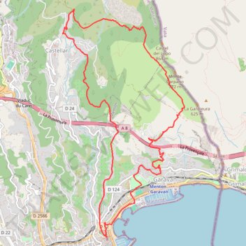 Itinéraire MENTON SUN RACE 13, distance, dénivelé, altitude, carte, profil, trace GPS