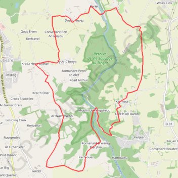 Itinéraire TRK1, distance, dénivelé, altitude, carte, profil, trace GPS