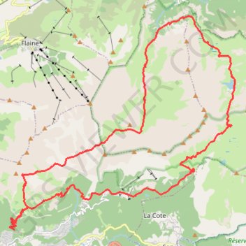 Itinéraire Tour de la Chaîne des Fiz, distance, dénivelé, altitude, carte, profil, trace GPS