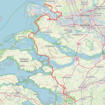 Itinéraire GR5-0km-142km, distance, dénivelé, altitude, carte, profil, trace GPS