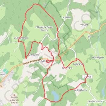 Itinéraire Vie d'antan - Saint-Dézéry - Pays de Haute Corrèze, distance, dénivelé, altitude, carte, profil, trace GPS