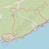 Itinéraire Chemin des Douaniers - Le Rove, distance, dénivelé, altitude, carte, profil, trace GPS