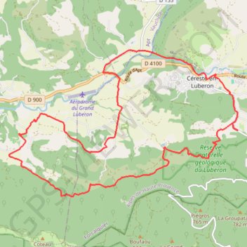 Itinéraire De Céreste à Glorivette, distance, dénivelé, altitude, carte, profil, trace GPS