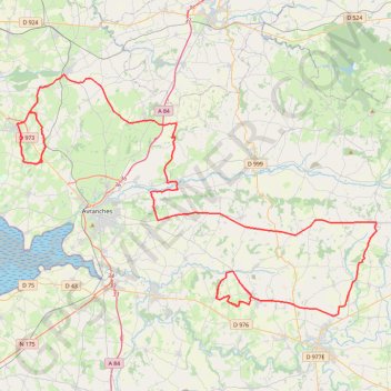 Itinéraire TM2025 Sartilly-Isigny-19441121, distance, dénivelé, altitude, carte, profil, trace GPS