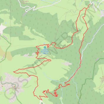 Itinéraire Fichier GPX Montagnon de Bielle 2, distance, dénivelé, altitude, carte, profil, trace GPS