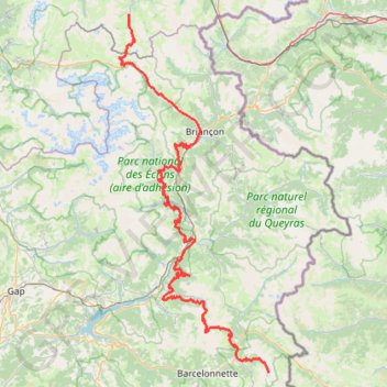 Itinéraire Etape1, distance, dénivelé, altitude, carte, profil, trace GPS