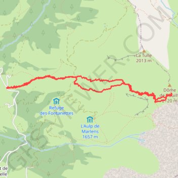 Itinéraire Pointe des Porthets (Aravis), distance, dénivelé, altitude, carte, profil, trace GPS