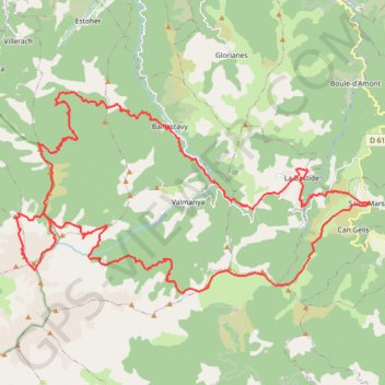 Itinéraire grand trail du Canigo, distance, dénivelé, altitude, carte, profil, trace GPS