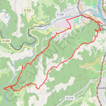 Itinéraire Les cuves du Duzon, distance, dénivelé, altitude, carte, profil, trace GPS