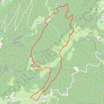 Itinéraire Monchardon depuis centre Tibétain du 27 mai 2026-24206958, distance, dénivelé, altitude, carte, profil, trace GPS