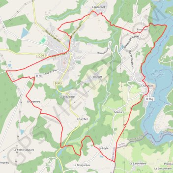 Itinéraire SainteM1, distance, dénivelé, altitude, carte, profil, trace GPS