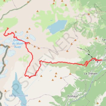 Itinéraire Tour Sallière, distance, dénivelé, altitude, carte, profil, trace GPS