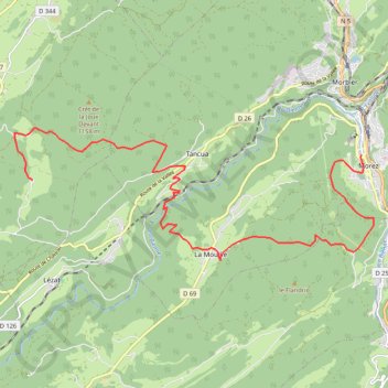Itinéraire Rando Jura, distance, dénivelé, altitude, carte, profil, trace GPS