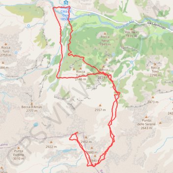 Itinéraire Monte Bessanetto, distance, dénivelé, altitude, carte, profil, trace GPS