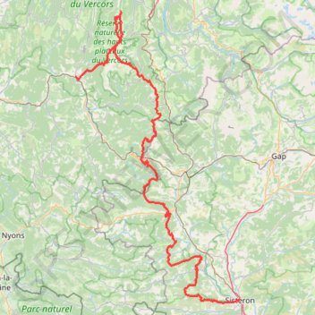 Itinéraire Crêtes des Préalpes, distance, dénivelé, altitude, carte, profil, trace GPS