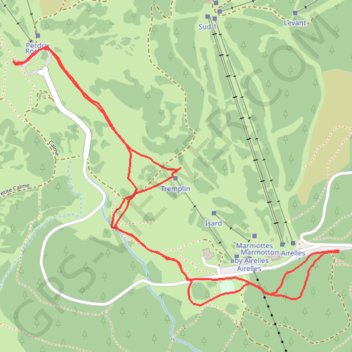 Itinéraire Les Airelles - Mollera dels Clots, distance, dénivelé, altitude, carte, profil, trace GPS