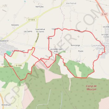 Itinéraire trace_2, distance, dénivelé, altitude, carte, profil, trace GPS