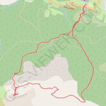 Itinéraire Les Cadières de brandis, distance, dénivelé, altitude, carte, profil, trace GPS