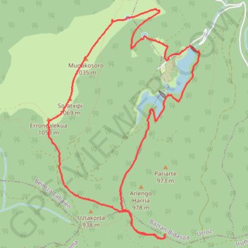 Itinéraire Leurtza-Soratxipi, distance, dénivelé, altitude, carte, profil, trace GPS