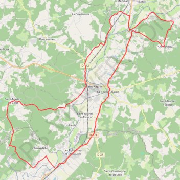 Itinéraire Chamadelle, distance, dénivelé, altitude, carte, profil, trace GPS