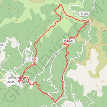 Itinéraire Les 4 cols - Notre-Dame-de-la-Rouvière, distance, dénivelé, altitude, carte, profil, trace GPS