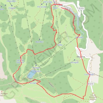 Itinéraire RSPG rando raquettes pour tous ANCELLE, distance, dénivelé, altitude, carte, profil, trace GPS
