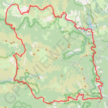 Itinéraire Granite Mont Lozère, distance, dénivelé, altitude, carte, profil, trace GPS