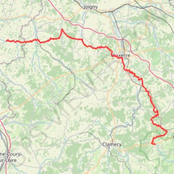 Itinéraire GR13 De Saint-Maurice-sur-Aveyron (Loiret) à Saint-Père (Yonne), distance, dénivelé, altitude, carte, profil, trace GPS