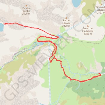 Itinéraire Lacs Cestrede-Antarrouyes - lac noir, distance, dénivelé, altitude, carte, profil, trace GPS