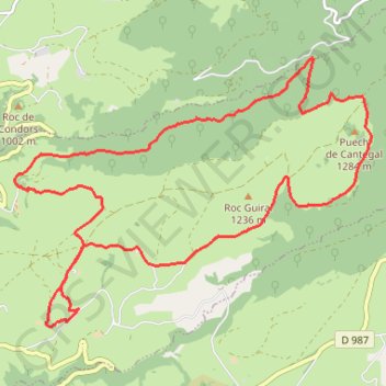 Itinéraire Le Viala-Haut (Condom-d'Aubrac)🌞1°/7° - La forêt des Enguilhens, distance, dénivelé, altitude, carte, profil, trace GPS