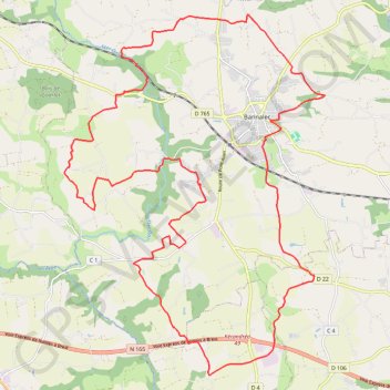 Itinéraire Tour de Bannalec, distance, dénivelé, altitude, carte, profil, trace GPS