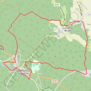 Itinéraire Les Bordes, distance, dénivelé, altitude, carte, profil, trace GPS