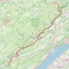 Itinéraire GR 5 : De Soulce-Cernay à Montperreux (Doubs), distance, dénivelé, altitude, carte, profil, trace GPS