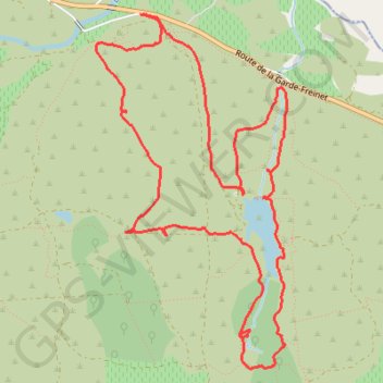 Itinéraire Le Cannet des Maures-La Plaine des Maures-Lac des Escarcets, distance, dénivelé, altitude, carte, profil, trace GPS