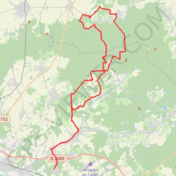 Itinéraire Château de Chamerolles, distance, dénivelé, altitude, carte, profil, trace GPS